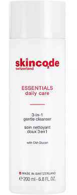 Скинкод Эссеншлс (Skincode Essentials) средство для лица и контура глаз мягкое очищающее 3в1 200мл