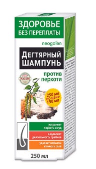 Здоровье без переплат, шампунь против перхоти дегтярный, 250 мл