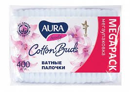 Aura (Аура) ватные палочки пакет 400шт