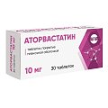 Купить аторвастатин, таблетки, покрытые пленочной оболочкой 10мг, 30 шт в Нижнем Новгороде