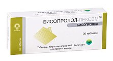 Купить бисопролол-лексвм, таблетки, покрытые пленочной оболочкой 5мг, 30 шт в Нижнем Новгороде