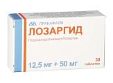 Купить лозаргид, таблетки, покрытые пленочной оболочкой 12,5мг+50мг, 30 шт в Нижнем Новгороде