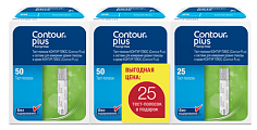 Купить тест-полоски contour plus (контур плюс), 2 х50 шт+ 1 х25шт в Нижнем Новгороде