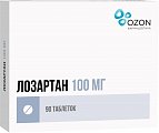 Купить лозартан, таблетки, покрытые пленочной оболочкой 100мг, 90 шт в Нижнем Новгороде