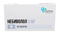 Купить небиволол, таблетки 5мг, 56 шт в Нижнем Новгороде