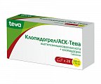 Купить клопидогрел/аск-тева, таблетки 100мг+75мг, 28 шт в Нижнем Новгороде