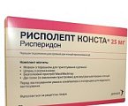 Купить рисполепт-конста, порошок для приготовления суспензии для внутримышечного введения пролонгированного действия 25мг, фл в Нижнем Новгороде