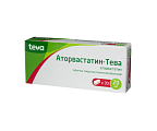 Купить аторвастатин-тева, таблетки, покрытые пленочной оболочкой 20мг, 30 шт в Нижнем Новгороде