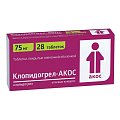 Купить клопидогрел-акос, таблетки, покрытые пленочной оболочкой 75мг, 28 шт в Нижнем Новгороде