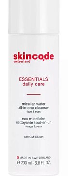 Скинкод Эссеншлс (Skincode Essentials) мицеллярная вода для лица 200мл