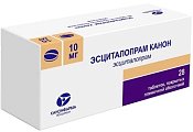 Купить эсциталопрам-канон, таблетки,покрытые пленочной оболочкой 10мг, 28 шт в Нижнем Новгороде