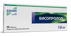 Купить бисопролол, таблетки, покрытые пленочной оболочкой 10мг, 30 шт в Нижнем Новгороде