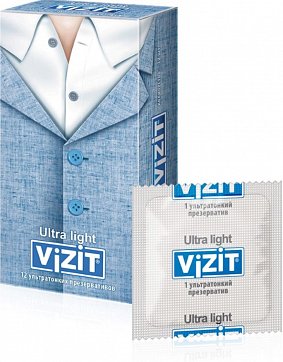 Vizit (Визит) презервативы Ultra Light ультратонкие 12шт