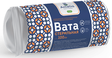 Вата хирургическая стерильная Амелия, 100г