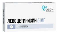 Купить левоцетиризин, таблетки, покрытые пленочной оболочкой 5мг 14шт от аллергии в Нижнем Новгороде