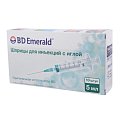 Купить шприц 5мл bd emerald с иглой 22g 0,7х30мм 3-компонентный 10шт в Нижнем Новгороде