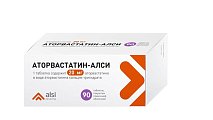 Купить аторвастатин-алси, таблетки, покрытые пленочной оболочкой 20мг, 90 шт в Нижнем Новгороде