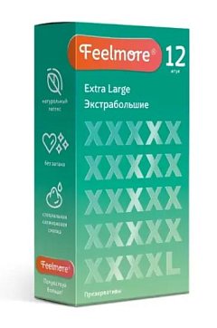 Feelmore (Филлморе) презервативы экстрабольшие, 12 шт