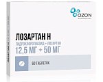 Купить лозартан-н, таблетки, покрытые пленочной оболочкой 12,5мг+50мг, 60 шт в Нижнем Новгороде