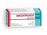 Купить бисопролол, таблетки, покрытые пленочной оболочкой 10мг, 30 шт в Нижнем Новгороде