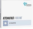 Купить атенолол, таблетки 100мг, 30 шт в Нижнем Новгороде