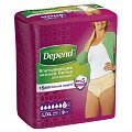 Купить depend (депенд) впитывающее нижнее белье для женщин, размер l-xl (50-56), 9 шт в Нижнем Новгороде