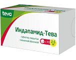 Купить индапамид-тева, таблетки, покрытые пленочной оболочкой 2,5мг, 30 шт в Нижнем Новгороде