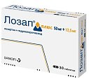 Купить лозап плюс, таблетки, покрытые пленочной оболочкой 12,5мг+50мг, 30 шт в Нижнем Новгороде