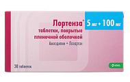 Купить лортенза, таблетки, покрытые пленочной оболочкой 5мг+100мг, 30 шт в Нижнем Новгороде