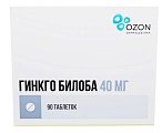 Купить гинкго билоба, таблетки, покрытые пленочной оболочкой 40мг, 90 шт в Нижнем Новгороде