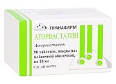 Купить аторвастатин, таблетки, покрытые пленочной оболочкой 10мг, 90 шт в Нижнем Новгороде