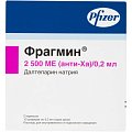Купить фрагмин, раствор для внутривенного и подкожного введения 2500 анти-ха ме/0,2 мл, шприцы 0,2мл, 10 шт в Нижнем Новгороде