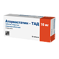 Купить аторвастатин-тад, таблетки покрытые пленочной оболочкой 10мг, 30 шт в Нижнем Новгороде