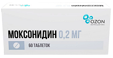 Купить моксонидин, таблетки, покрытые пленочной оболочкой 0,2мг, 60 шт  в Нижнем Новгороде