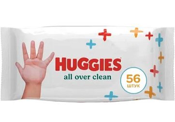 Huggies (Хаггис) салфетки влажные для детей all over clean 56 шт