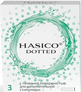 Hasico (Хасико) презервативы Dotted с точками 3 шт.